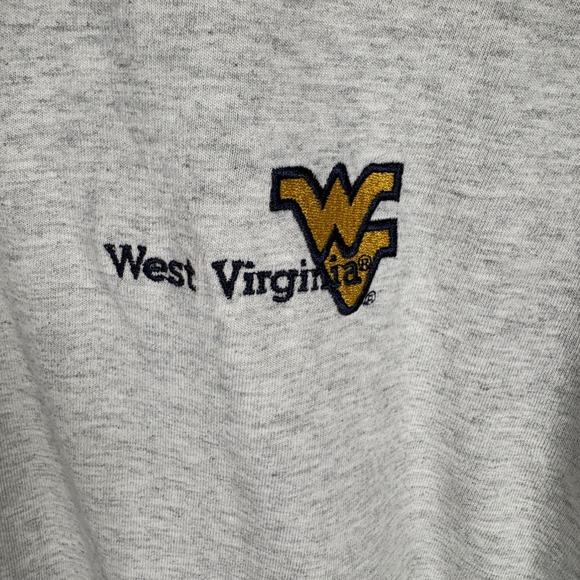 Vintage Heavyweight West Virginia Mountaineers T Shirt X Large Gray WVU - Picture 3 of 5